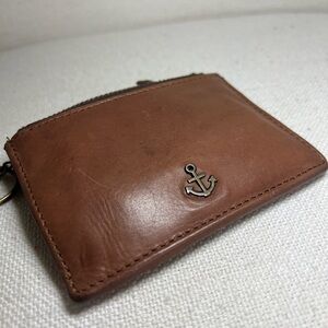 Brown Leather Anchor Wallet